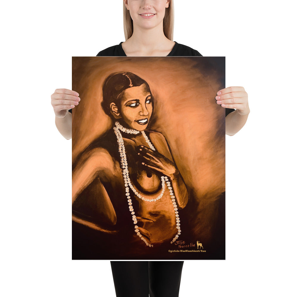 Josephine Baker in Copper Poster